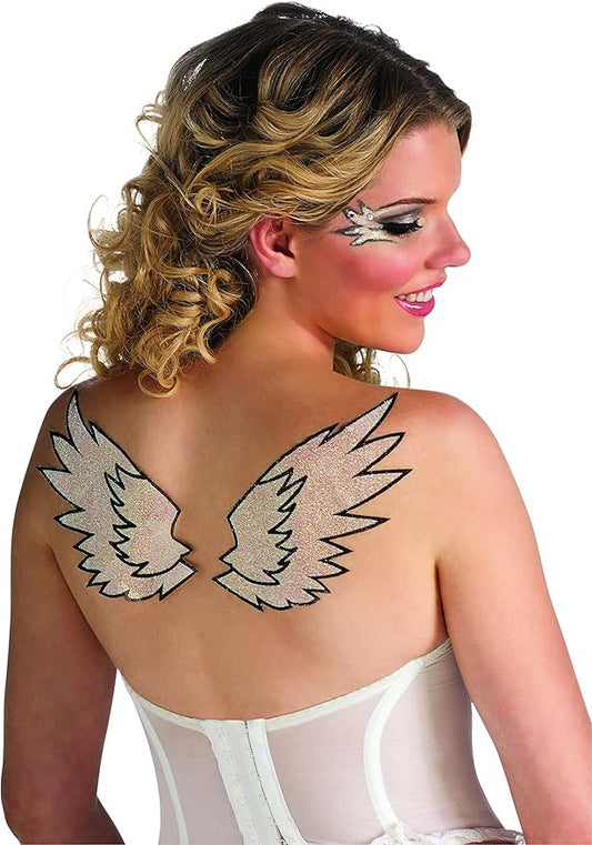 Rubies Angel Wings Glitter Tattoo