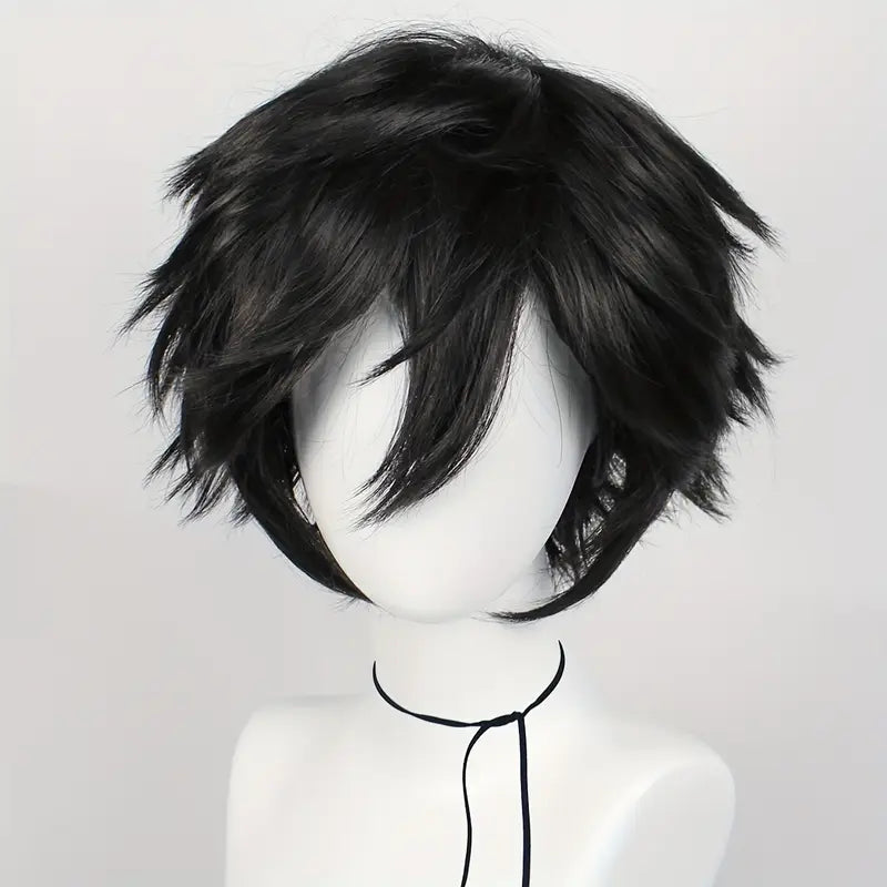 Short Anime Wig (Black)