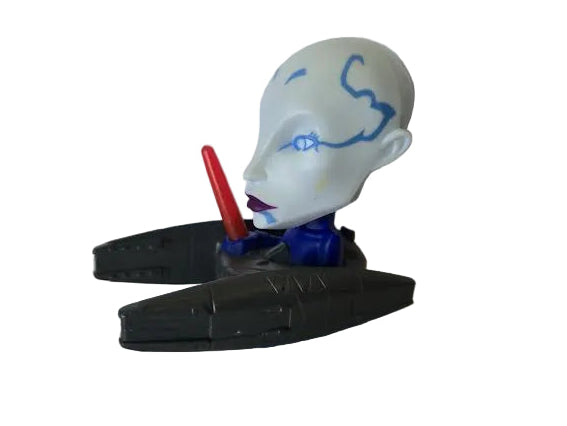 Star Wars: The Clone Wars 2008 McDonald's Happy Meal Asajj Ventress with Vulture Droid and Light-up Lightsaber Bobblehead