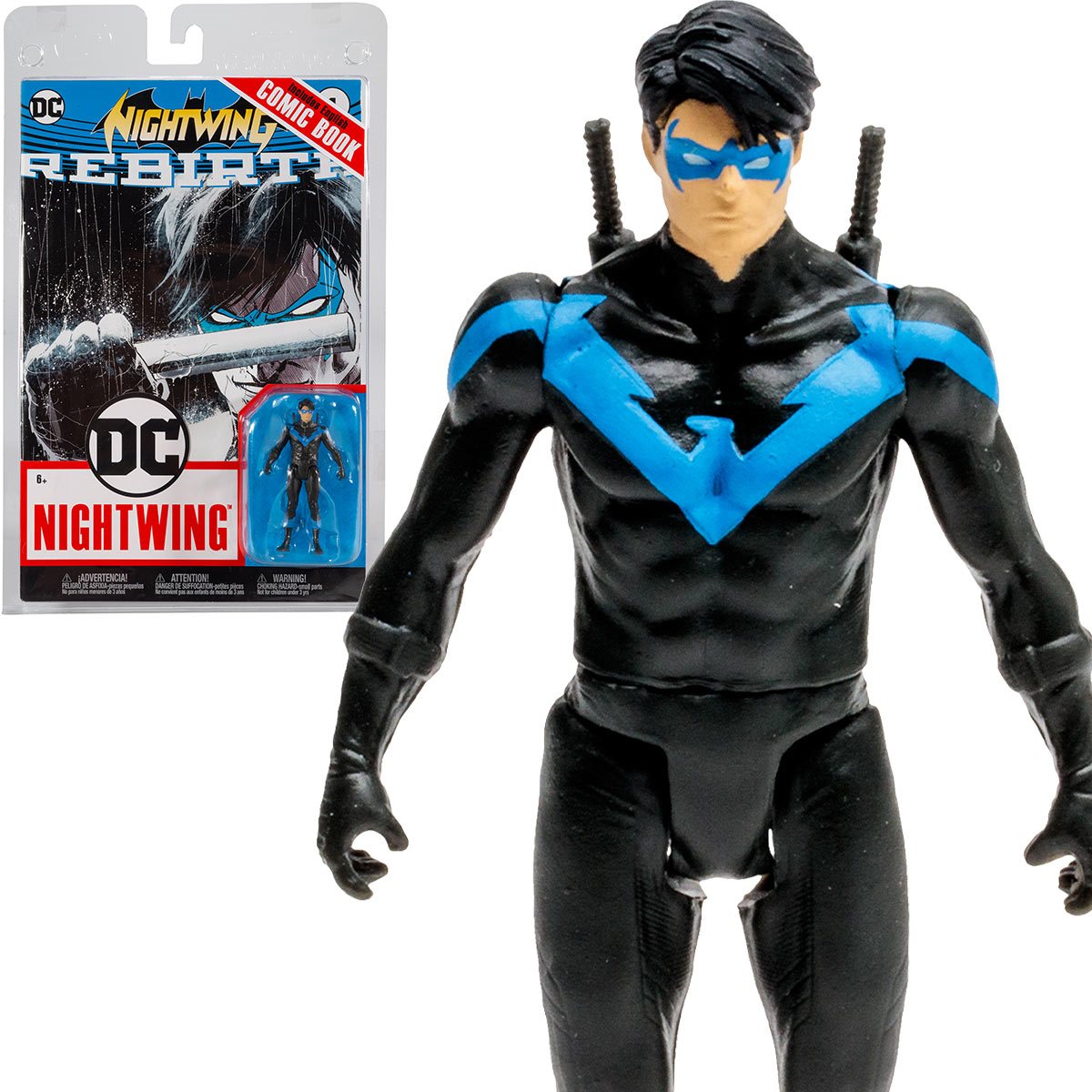Nightwing Page Punchers 3-Inch Scale Action Figure with Nightwing: Rebirth #1 Comic Book
