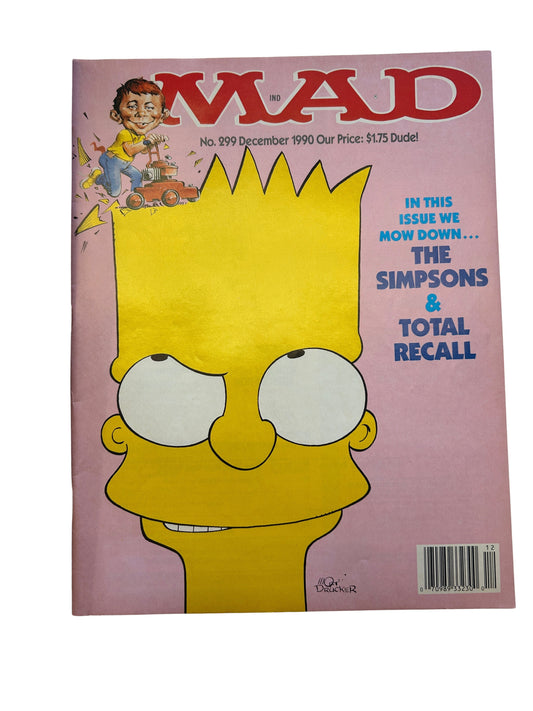 Mad  Magazine Bart Simpson #299 (12/1990)
