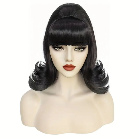 Beehive Wig Flip Black