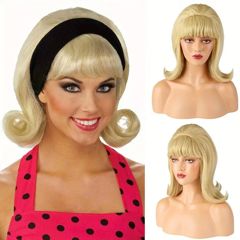 50's Flip Wig Blonde