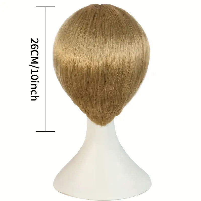 Golden Blonde Short 1960's Bowl Cut Mushroom (Beatles)Wig