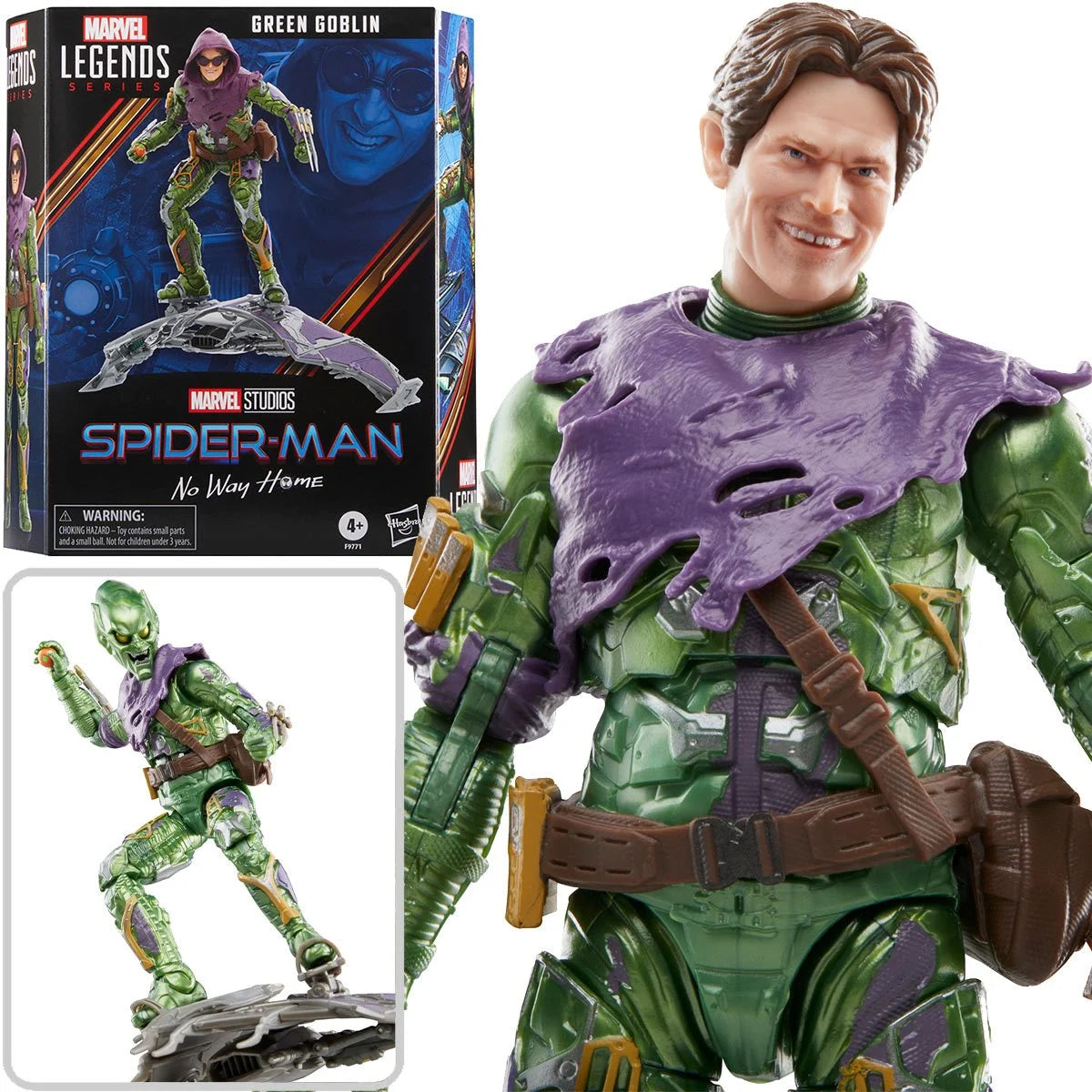 Spider-Man Marvel Legends Series Spider-Man: No Way Home Green Goblin Deluxe 6-Inch Action Figure