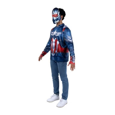 Captain America Brave New World Adult Costume Top and Mask