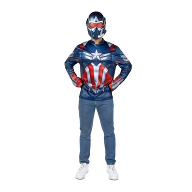 Captain America Brave New World Adult Costume Top and Mask