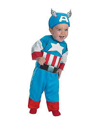 Toddler's Captain America Costume in traditional red, white and blue costume!