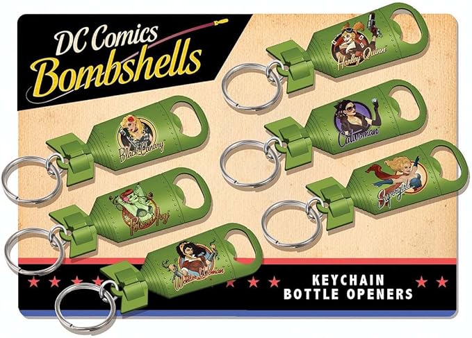 DC Comics Bombshells Keychain Bottle Opener: Black Canary