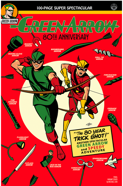 100-seitiges, superspektakuläres Michael Cho-Cover zum 80-jährigen Jubiläum von Green Arrow