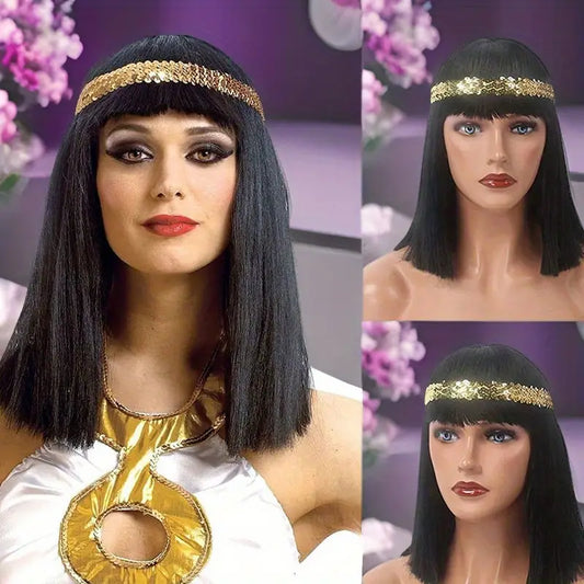 Cleopatra Wig (Black)