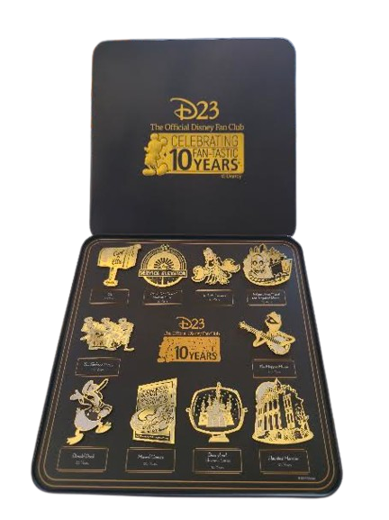 D23 Official Disney Fan Club Fan-Tastic Milestones 10 Pin Set
