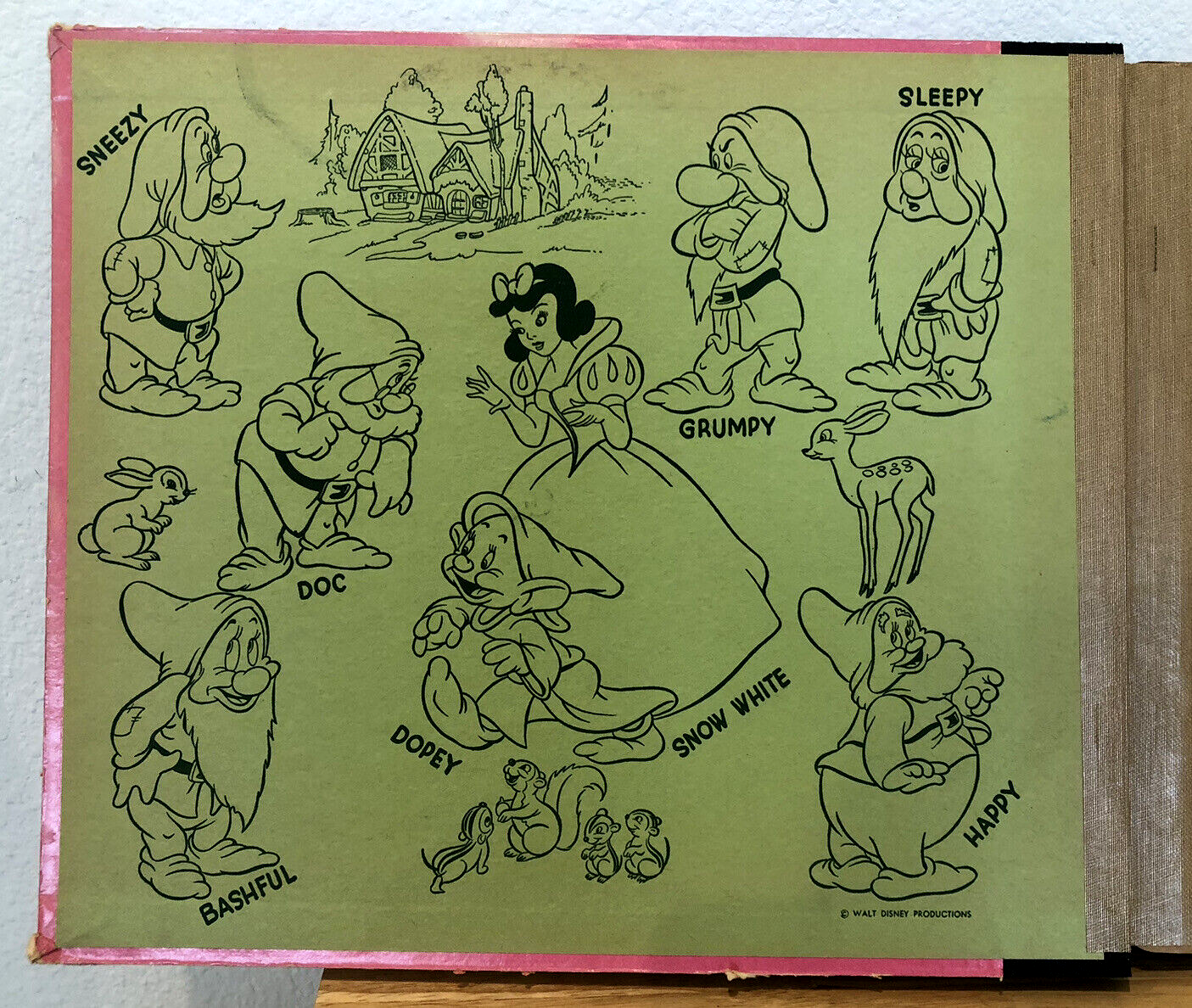 VINTAGE 1944 SNOW WHITE & THE SEVEN DWARFS 4 ALBUMS DECCA RECORDS 78 RPM RECORDS