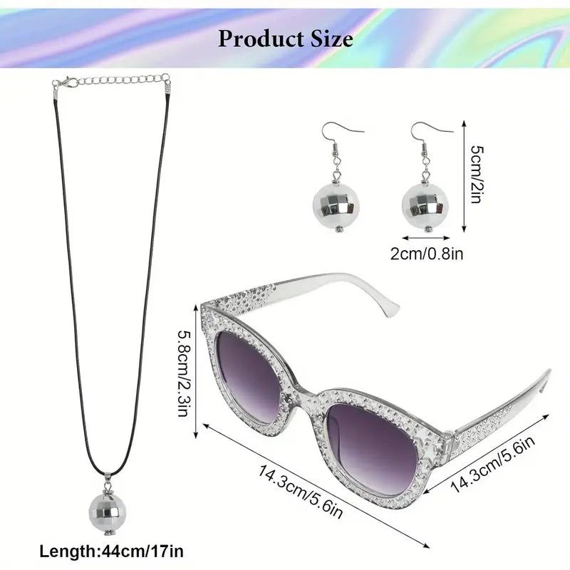 70s Disco Costume Acessories Set