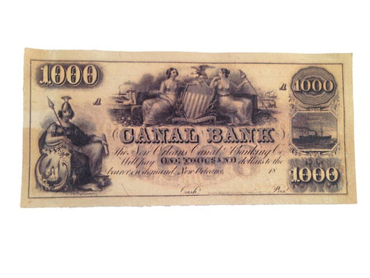 Django Unchained Canal Bank $1,000 Note Movie Props (DJU 2029)