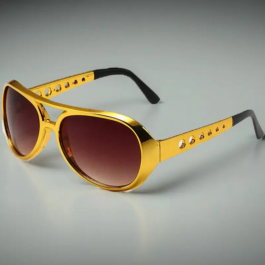 The King Gold Frame Elvis Sunglasses