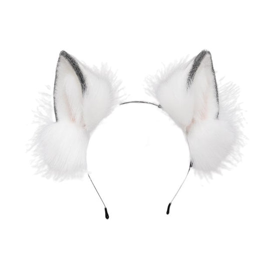 Snowy White Cosplay Cat Ears
