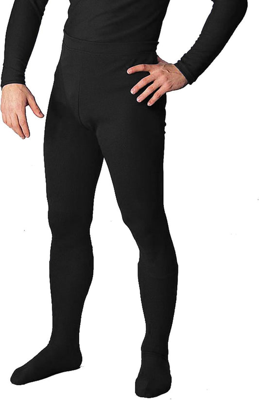 Men's Tights with Feet (Black)