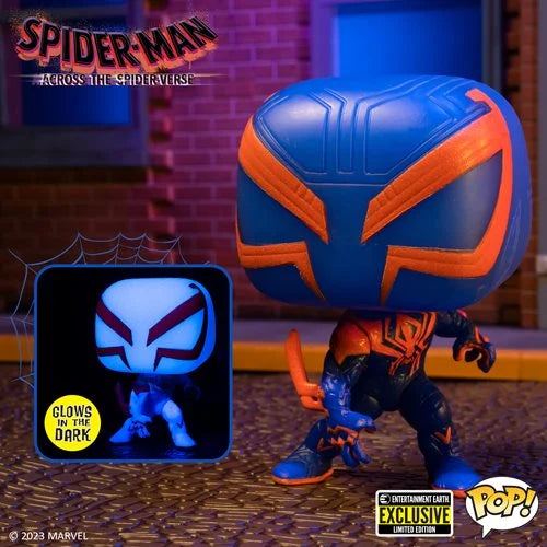 Spider-Man: Across the Spider-Verse Spider-Man 2099 Glow-in-the-Dark Pop! Vinyl Figure #1267