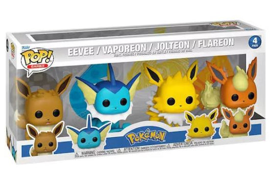 Funko POP! Funko Pop! Pokemon Eevee, Vaporeon, Jolteon and Flareon 4-Pack