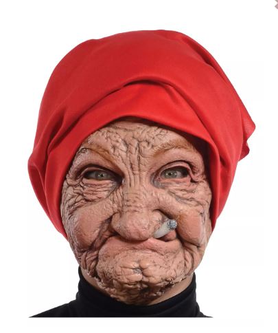 Grandma Smoking Old Lady Mask