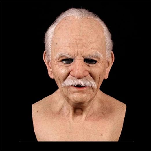 Halloween Old Grandpa Mask Realistic