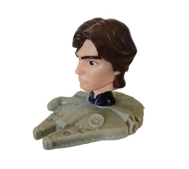 Star Wars: The Clone Wars 2008 McDonald's Happy Meal Han Solo with Millennium Falcon Bobblehead