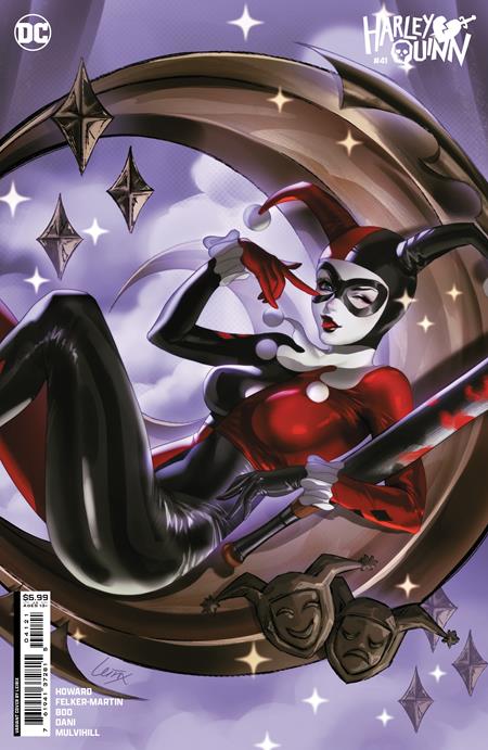 HARLEY QUINN #41 CVR B LESLEY LEIRIX LI CARD STOCK VAR 6/25/24