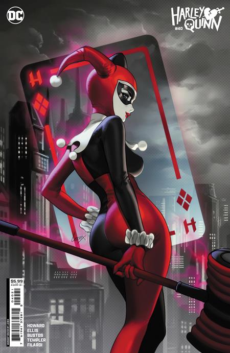 HARLEY QUINN #40 CVR B LESLEY LEIRIX LI CARD STOCK VAR  5/28/24