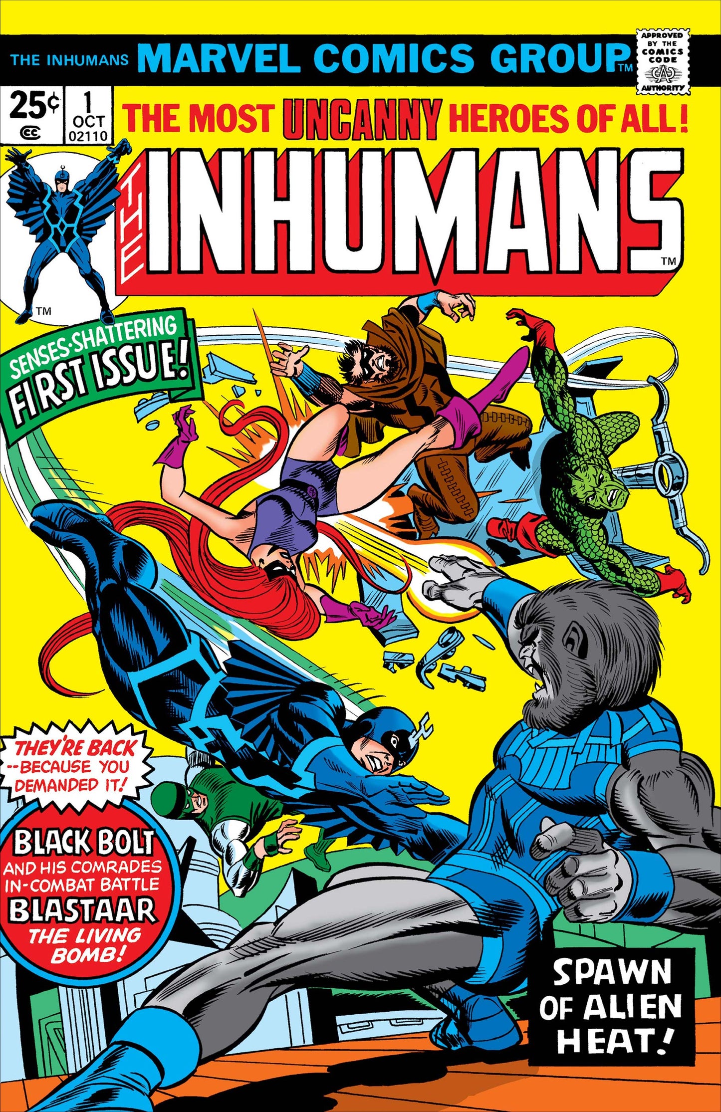 Inhumans (1975) #1 CGC Graded Comic