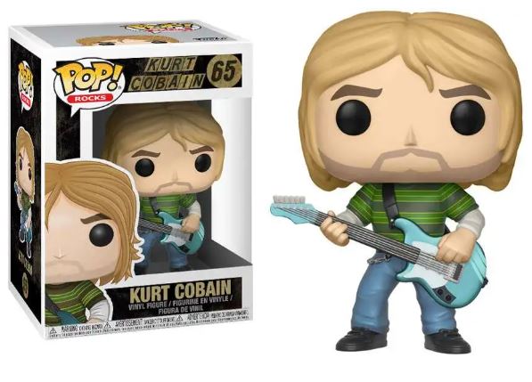 Funko Nirvana POP! Rocks Kurt Cobain Vinyl Figure #65 [Blue Guitar, Teen Spirit]
