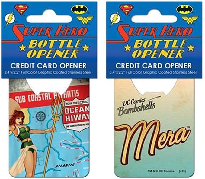 DC Comics Bombshells Mera Cover Credit Card Bottle Opener