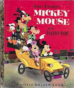 Mickey Mouse y Plutón Pup de Walt Disney (Un pequeño libro de oro, D32) 1953