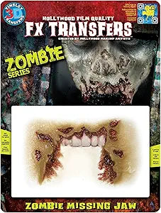 Tinsley Transfers FX Transfers Zombie Missing Jaw Makeup