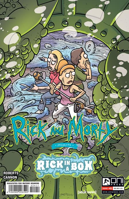 RICK Y MORTY PRESENTA A RICK EN UNA CAJA #1 (ONE SHOT) CVR UN CAÑÓN ZANDER (MR) 12/12/23