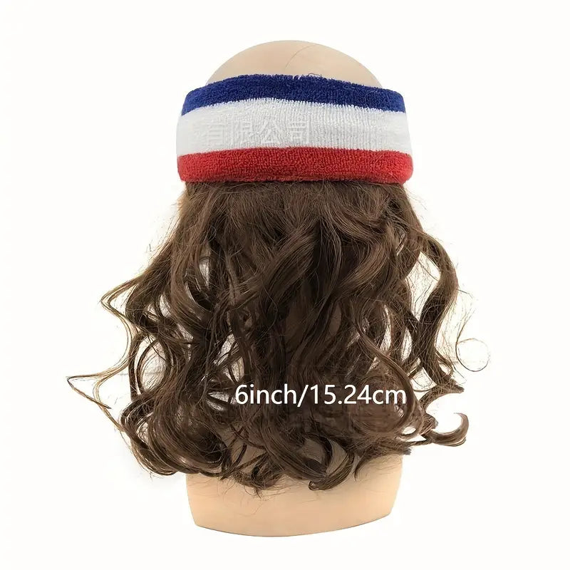 Magic Mullet Headband Wig (Blonde)