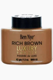 Ben Nye Luxury Powder Rich Brown MVH-91 1.2oz