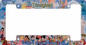 Disneyland Resort Where Dreams Come True  License Plate Frame 2018