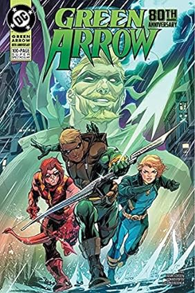 Portada súper espectacular de Howard Porter de 100 páginas del 80 aniversario de Green Arrow