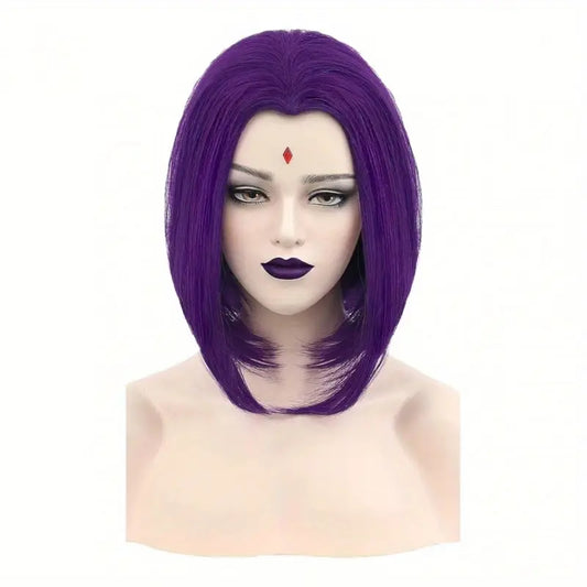 Raven Rachel Cosplay Wig (Purple) (14")