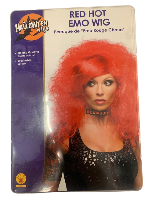 Red Hot Emo Wig