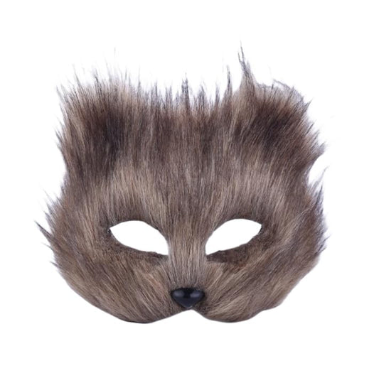 Calico Faux Fur Therian Mask