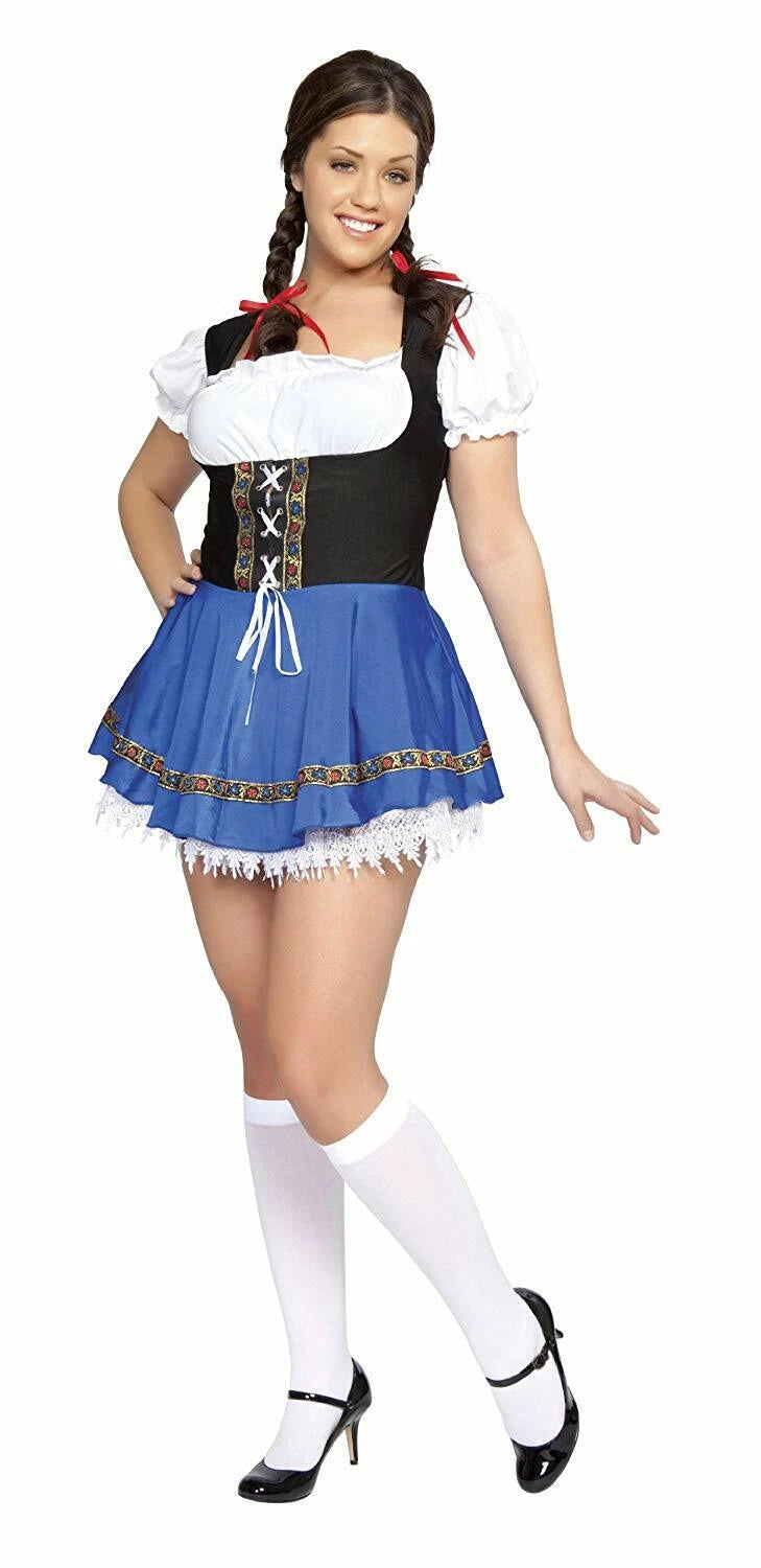 Serving Wench - Blue - Adult