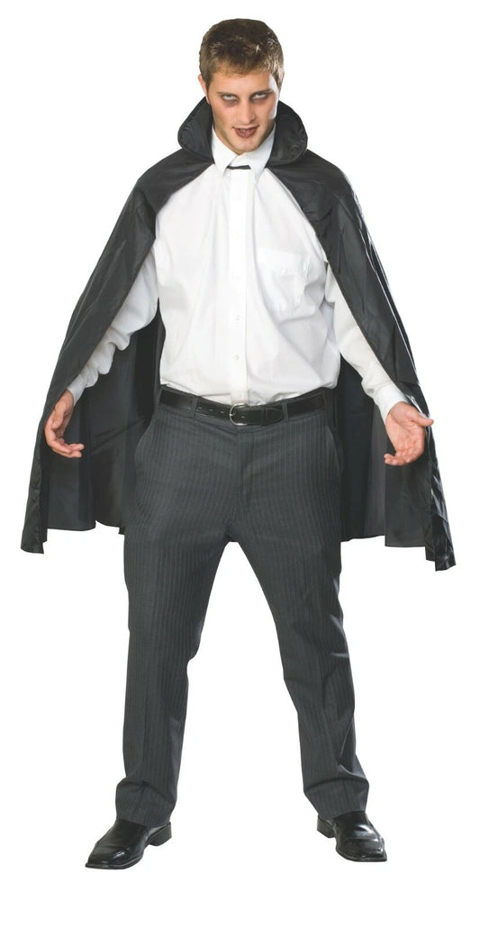 Black Taffeta Cape - Adult