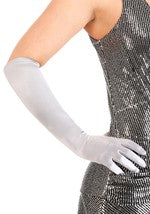 Silver Fashion Opera Gloves