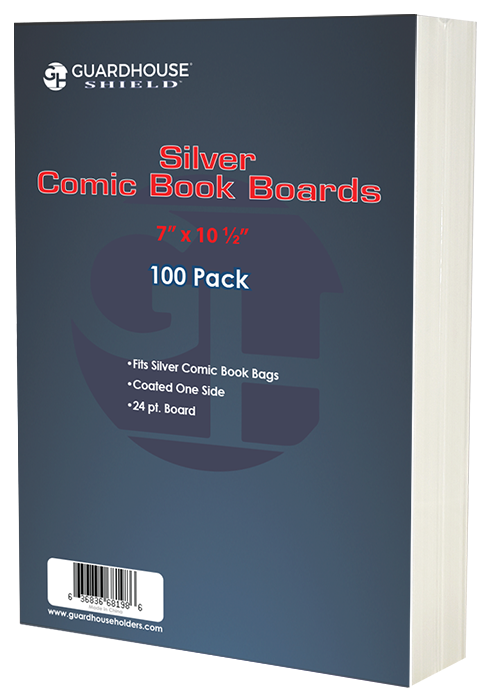 Guardhouse Silver Age Comic Book Backing Boards (7 x 10 1/2) - 100 Pack