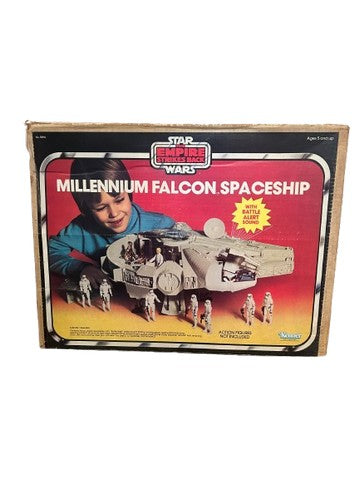 Star Wars: The Empire Strikes Back 1980 Vintage Kenner Millennium Falcon Spaceship with Battle Alert Sound