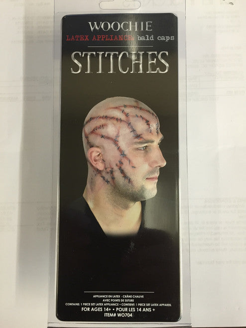 Stitches Bald Cap Woochie Latex Appliance