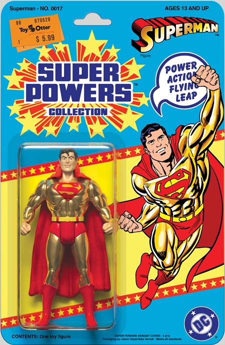 SUPERMAN #17 CVR E JASON GEYER & ALEX SAVIUK DC SUPER POWERS CARD STOCK VAR (ABSOLUTE POWER) 8/21/24