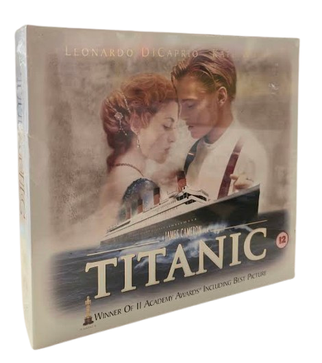 Titanic Collector's Edition VHS with 8 Collector Cards and Exclusive 35mm Film Cell